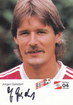 Jürgen Gelsdorf  24.9.1984  Bayer 04 Leverkusen Fußball Autogrammkarte original signiert 