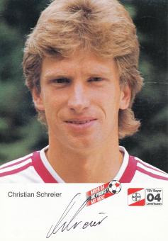 Christian Schreier  24.9.1984  Bayer 04 Leverkusen Fußball Autogrammkarte original signiert 