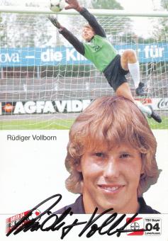 Rüdiger Vollborn  1.1.1985  Bayer 04 Leverkusen Fußball Autogrammkarte original signiert 