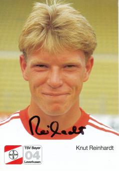 Knut Reinhardt  1.9.1987  Bayer 04 Leverkusen Fußball Autogrammkarte original signiert 