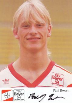 Ralf Ewen  1.8.1989  Bayer 04 Leverkusen Fußball Autogrammkarte original signiert 