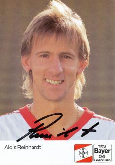 Alois Reinhardt  20.8.1990  Bayer 04 Leverkusen Fußball Autogrammkarte original signiert 