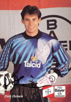 Dirk Heinen  2.1.1992  Bayer 04 Leverkusen Fußball Autogrammkarte original signiert 