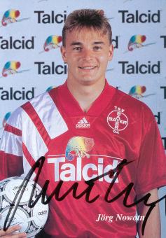 Jörg Nowotny  15.06.1993  Bayer 04 Leverkusen Fußball Autogrammkarte original signiert 