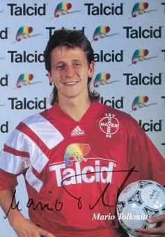Mario Tolkmitt  15.06.1993  Bayer 04 Leverkusen Fußball Autogrammkarte original signiert 