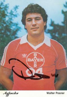 Walter Posner  Bayer 04 Leverkusen Fußball Autogrammkarte original signiert 
