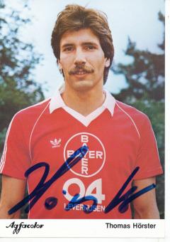 Thomas Hörster  Bayer 04 Leverkusen Fußball Autogrammkarte original signiert 