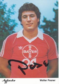 Walter Posner  Bayer 04 Leverkusen Fußball Autogrammkarte Druck signiert 