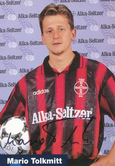Mario Tolkmitt   1995/1996  Bayer 04 Leverkusen Fußball Autogrammkarte original signiert 