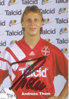 Andreas Thom   1994/1995  Bayer 04 Leverkusen Fußball Autogrammkarte original signiert 