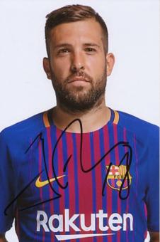 Jordi Alba  FC Barcelona  Fußball Autogramm Foto original signiert 