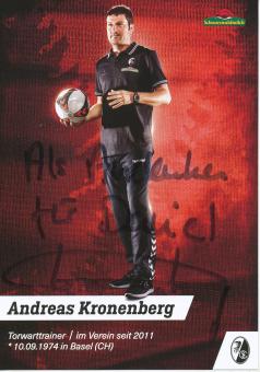 Andreas Kronenberg  2017/2018  SC Freiburg Fußball Autogrammkarte original signiert 
