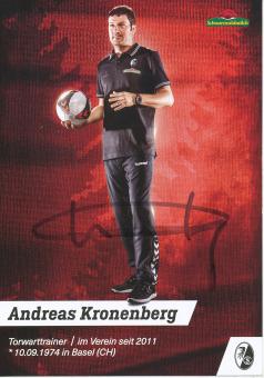 Andreas Kronenberg  2017/2018  SC Freiburg Fußball Autogrammkarte original signiert 