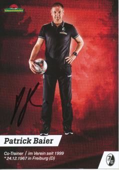 Patrick Baier  2017/2018  SC Freiburg Fußball Autogrammkarte original signiert 