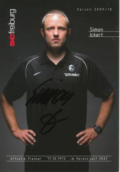 Simon Ickert   2009/2010  SC Freiburg Fußball Autogrammkarte original signiert 