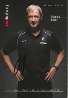 Patrick Baier   2009/2010  SC Freiburg Fußball Autogrammkarte original signiert 