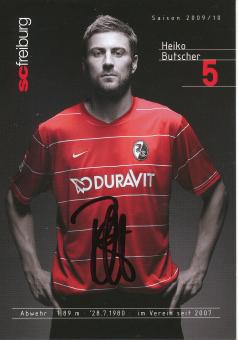 Heiko Butscher   2009/2010  SC Freiburg Fußball Autogrammkarte original signiert 