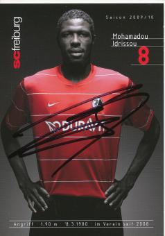 Mohamadou Idrissou   2009/2010  SC Freiburg Fußball Autogrammkarte original signiert 