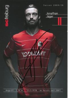 Jonathan Jäger   2009/2010  SC Freiburg Fußball Autogrammkarte original signiert 