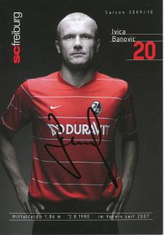 Ivica Banovic   2009/2010  SC Freiburg Fußball Autogrammkarte original signiert 