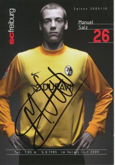 Manuel Salz   2009/2010  SC Freiburg Fußball Autogrammkarte original signiert 