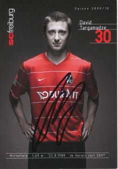 David Targamadze   2009/2010  SC Freiburg Fußball Autogrammkarte original signiert 
