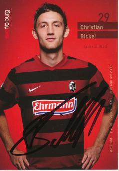 Christian Bickel   2011/2012  SC Freiburg Fußball Autogrammkarte original signiert 