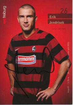 Erik Jendrisek  2011/2012  SC Freiburg Fußball Autogrammkarte original signiert 