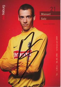 Manuel Salz  2011/2012  SC Freiburg Fußball Autogrammkarte original signiert 