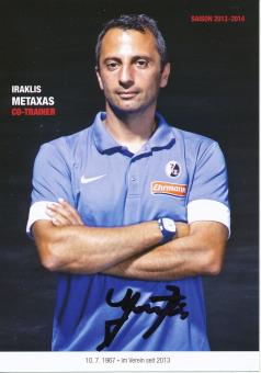 Iraklis Metaxas  2013/2014  SC Freiburg Fußball Autogrammkarte original signiert 