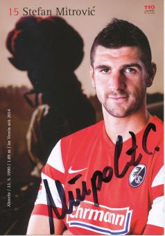 Stefan Mitrovic  2014/2015  SC Freiburg Fußball Autogrammkarte original signiert 