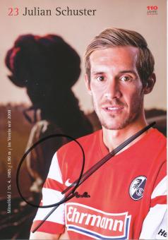 Julian Schuster  2014/2015  SC Freiburg Fußball Autogrammkarte original signiert 
