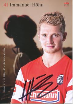 Immanuel Höhn  2014/2015  SC Freiburg Fußball Autogrammkarte original signiert 