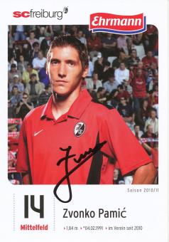 Zvonko Pamic  2010/2011  SC Freiburg Fußball Autogrammkarte original signiert 