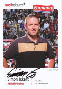 Simon Ickert  2010/2011  SC Freiburg Fußball Autogrammkarte original signiert 