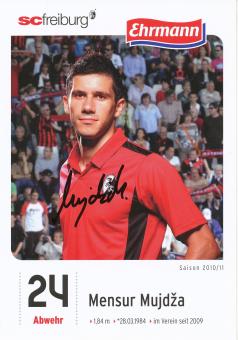 Mensur Mujdza  2010/2011  SC Freiburg Fußball Autogrammkarte original signiert 