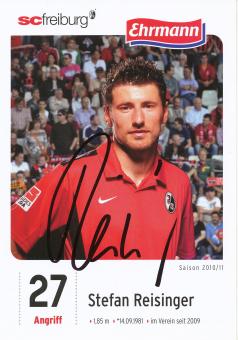 Stefan Reisinger  2010/2011  SC Freiburg Fußball Autogrammkarte original signiert 