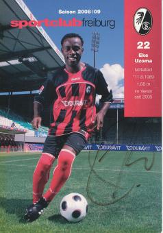 Eke Uzoma  2008/2009  SC Freiburg Fußball Autogrammkarte original signiert 