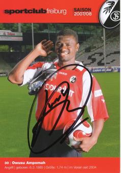 Owusu Ampomah  2007/2008  SC Freiburg Fußball Autogrammkarte original signiert 