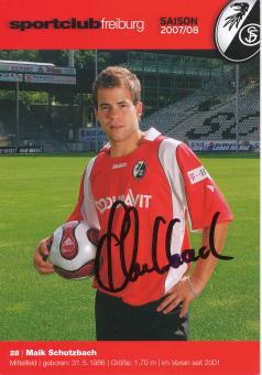 Maik Schutzbach  2007/2008  SC Freiburg Fußball Autogrammkarte original signiert 