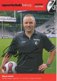 Simon Ickert  2007/2008  SC Freiburg Fußball Autogrammkarte original signiert 