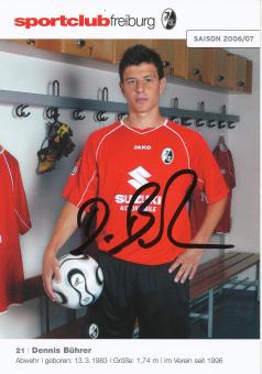 Dennis Bührer  2006/2007  SC Freiburg Fußball Autogrammkarte original signiert 