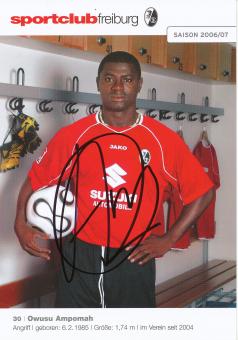 Owusu Ampomah  2006/2007  SC Freiburg Fußball Autogrammkarte original signiert 