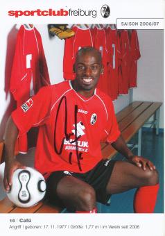 Cafu   2006/2007  SC Freiburg Fußball Autogrammkarte original signiert 