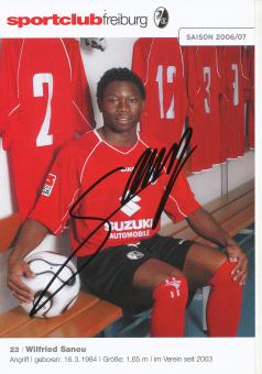 Wilfried Sanou   2006/2007  SC Freiburg Fußball Autogrammkarte original signiert 