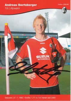 Andreas Ibertsberger   2005/2006  SC Freiburg Fußball Autogrammkarte original signiert 