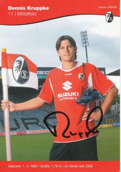 Dennis Kruppke   2005/2006  SC Freiburg Fußball Autogrammkarte original signiert 