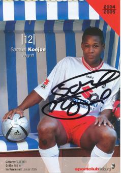 Samuel Koejoe  2004/2005  SC Freiburg Fußball Autogrammkarte original signiert 