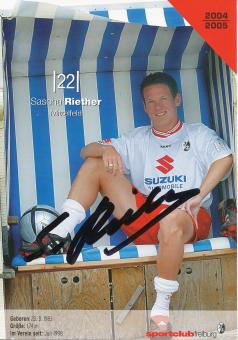 Sascha Riether  2004/2005  SC Freiburg Fußball Autogrammkarte original signiert 