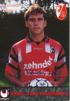 Andreas Zeyer  1996/1997  SC Freiburg Fußball Autogrammkarte original signiert 